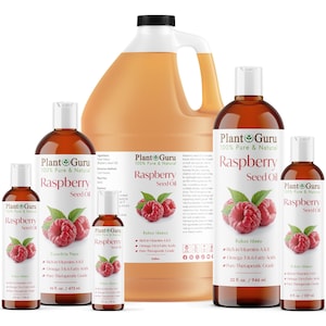 Red Raspberry Seed Oil Cold Pressed Unrefined Virgin 100% Pure Natural