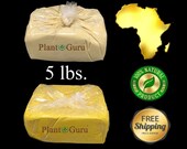 5 lbs. African Shea Butter Unrefined Raw Organic From Ghana 100 Pure Virgin Skin, Body, Hair Moisturizer Bulk 5 lb 5 Pounds