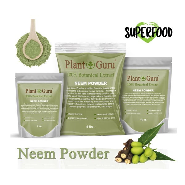 Neem Powder Dried Leaf 100% Pure & Natural Raw Vegan Leaves (Azadirachta Indica)