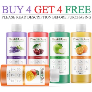 Fragrance Oil 4 oz. Scented Oils For Body Butter, Candle Making, Soap Making, Perfume and Diffuser. Bulk Wholesale - BUY 4 Get 4 FREE
