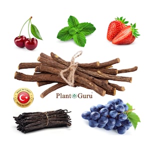 Licorice Root Chew Sticks 100% Pure Organic &quot;FLAVORED&quot; Glycyrrhiza Glabra Bulk Wholesale