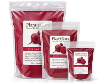 Beet Root Powder (Beta Vulgaris) Non-GMO, Vegan 100% Natural Food Grade For Food, Juice Bulk
