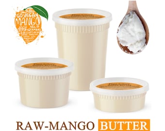 Raw Mango Butter 100% Pure Natural Unrefined Organic Great For Skin, Body, Face, and Hair Growth Bulk Wholesale