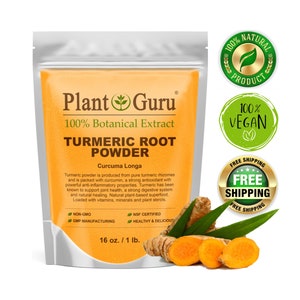 Turmeric Root Powder 1 lb. Curcuma Longa Tumeric Spice Herb Bulk