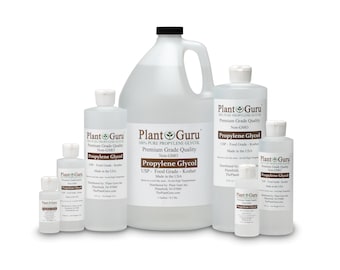 Propylene Glycol Food Grade USP 99.9% Pure Kosher NON GMO 1 oz to 1 Gallon