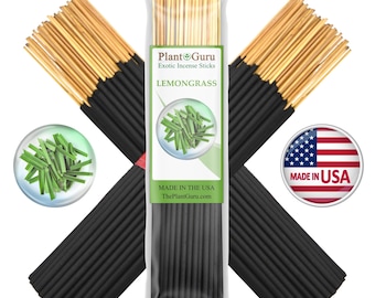 LEMONGRASS Incense Sticks 7" Handmade Hand Dipped Bulk Wholesale