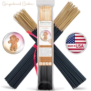 GINGERBREAD Incense Sticks 11&quot; Handmade Hand Dipped Bulk Wholesale