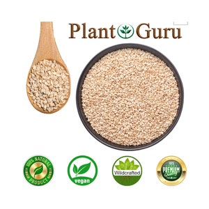 Sesame Seeds Natural Unhulled Whole Raw 100% Pure Non-GMO, Kosher, Vegan Bulk