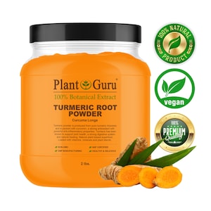 Turmeric Root Powder 2.5 lbs. Bulk Jar Curcuma Longa Tumeric Spice Herb Bulk