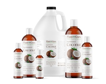 Fractionated Coconut Oil 100% Pure Carrier For Essential Oils Skin Hair Massage