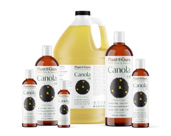Canola Oil HIGH OLEIC 100% Pure Natural Food Grade Carrier For Skin, Hair Growth, Massage and Soap Making.