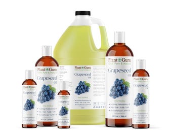 Grapeseed Oil Cold Pressed 100% Pure Natural Carrier For Skin Face Hair Massage