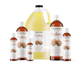 Walnut Oil Cold Pressed REFINED 100% Pure Natural 2 oz to Gallon