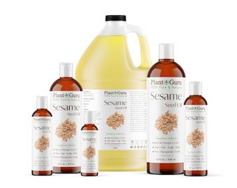 Sesame Seed Oil Cold Pressed REFINED 100% Pure Natural Carrier
