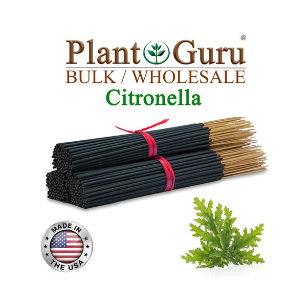 CITRONELLA Incense Sticks 11" Handmade Hand Dipped Bulk Wholesale