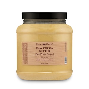 Raw Cocoa Butter 100% Pure Natural Unrefined Food Grade Cacao Skin, Hair, Moisturizer, Soap, Creams and Lotions. Bulk Wholesale