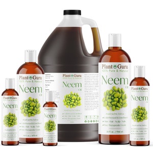 Neem Oil Cold Pressed 100% Pure Natural Unrefined Virgin Raw