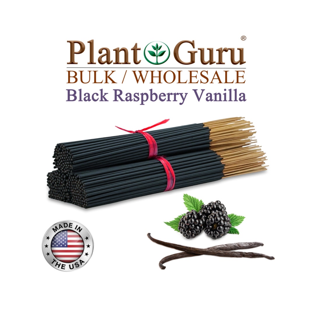 BLACK RASPBERRY VANILLA Incense Sticks 11 Hand Dipped in Premium