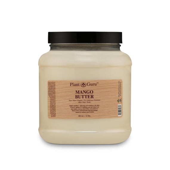 Raw Mango Butter 100% Pure Natural Skin, Body, Hair, Nail Moisturizer, DIY Creams, Balms, Lotions, Soaps. Bulk Whole