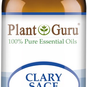 Clary Sage Essential Oil 100% Pure Natural Therapeutic Grade, Salvia Sclarea, Bulk Wholesale For Skin, Soap, Candle and Diffuser 30 ml. / 1 fl oz.