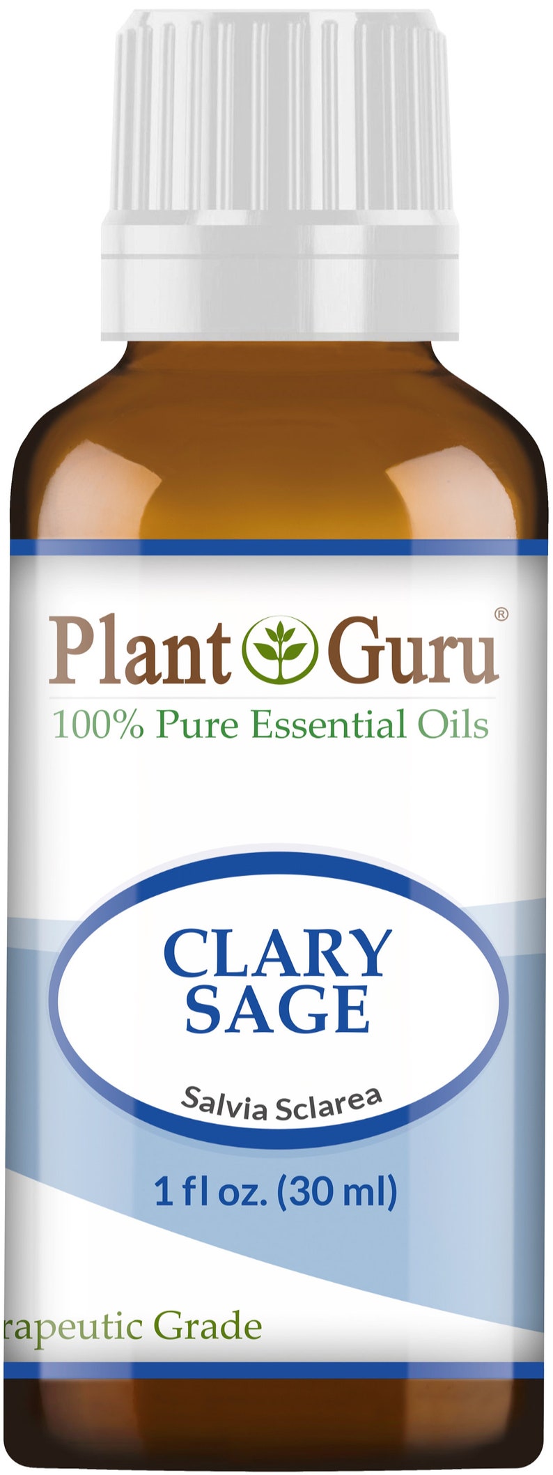 Clary Sage Essential Oil 100% Pure Natural Therapeutic Grade, Salvia Sclarea, Bulk Wholesale For Skin, Soap, Candle and Diffuser 30 ml. / 1 fl oz.