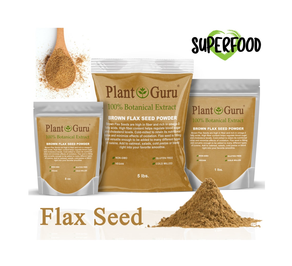 Flax Seed Powder Omega3 NON GMO 100 Pure Flaxseed Ground Etsy