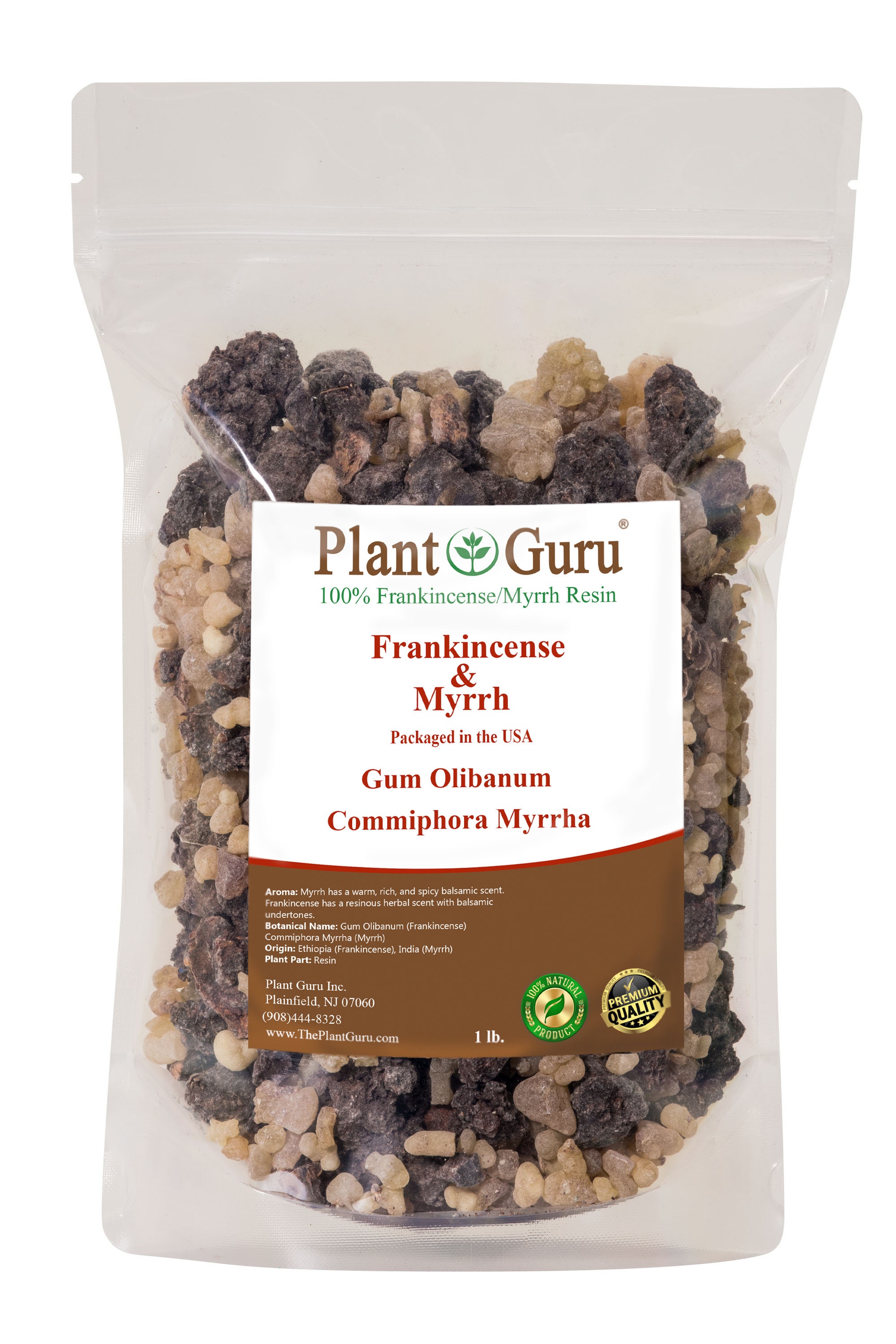 Frankincense and Myrrh Resin 100% Pure Natural Organic Granular Aromatic  Gum Rock Wicca Incense Bulk Wholesale CHOOSE SIZE 