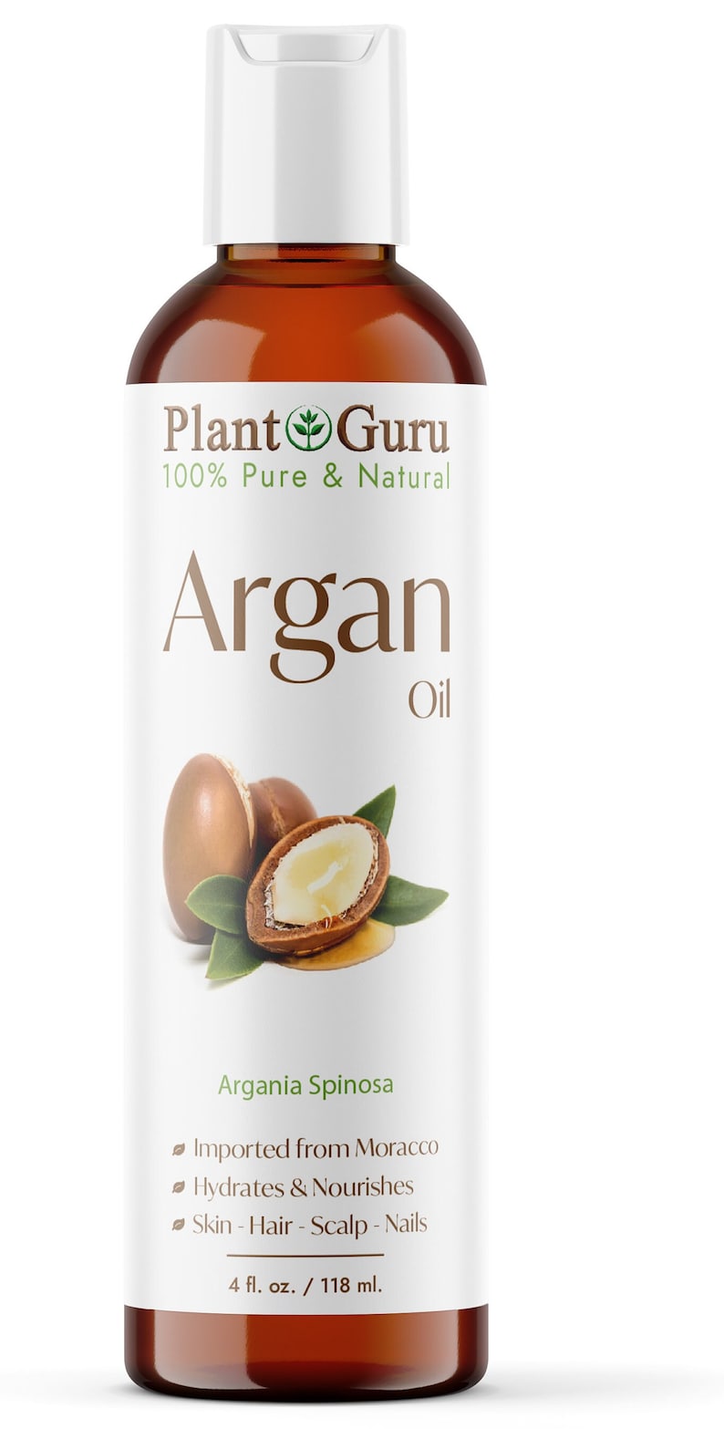 Argan Oil Morocco 100% Pure Natural Cold Pressed Unrefined Virgin For Hair, Skin 4 oz.