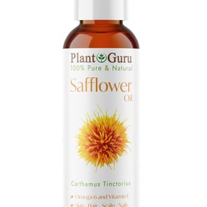 Safflower Oil Cold Pressed HIGH OLEIC 100% Pure Natural Carrier image 2
