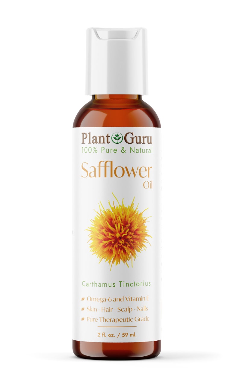 Safflower Oil Cold Pressed HIGH OLEIC 100% Pure Natural Carrier image 2