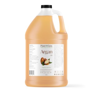 Argan Oil Morocco 100% Pure Natural Cold Pressed Unrefined Virgin For Hair, Skin Gallon 7.5 lbs.