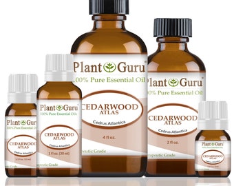 Cedarwood (Atlas) Essential Oil 100% Pure Natural Therapeutic Grade,  Cedrus Atlantica, Bulk Wholesale For Skin, Soap, Candle and Diffuser