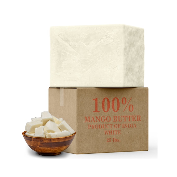Raw Mango Butter 100% Pure Natural Unrefined Organic - Great For Skin, Body, Face, Hair Growth. Bulk Wholesale