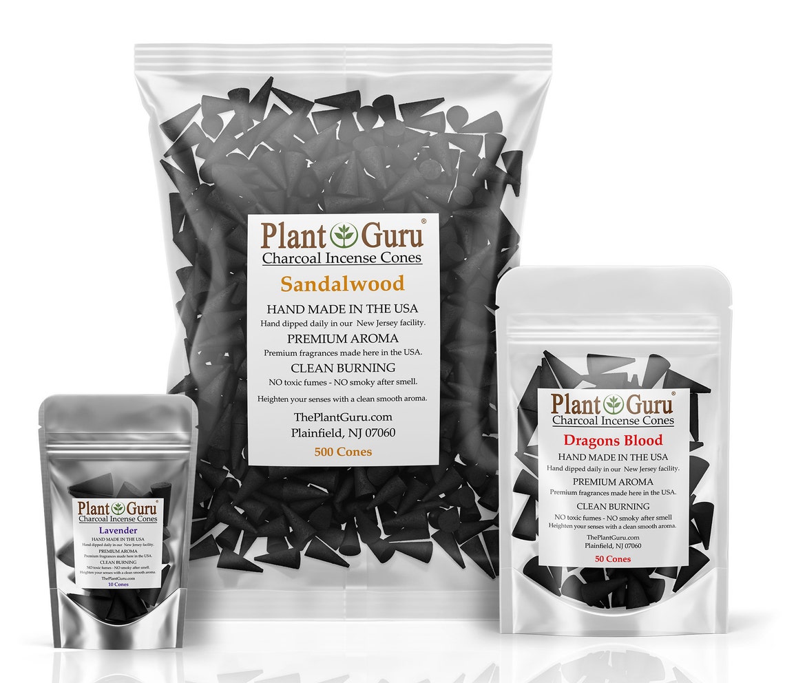 20 Incense Cones Charcoal Bulk Pack Huge Variety Handmade Etsy