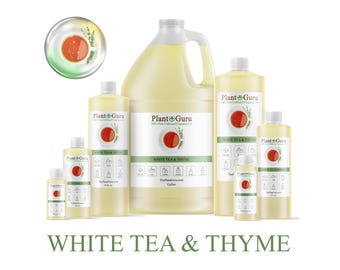 White Tea And Thyme Fragrance Oil Scented Oils For Body Butter, Candle Making, Soap Making, Perfume and Diffuser. Bulk Wholesale