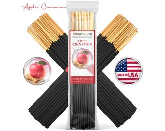 APPLE CINNAMON Incense Sticks 7" Handmade Hand Dipped Bulk Wholesale