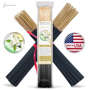 JASMINE Incense Sticks 11&quot; Handmade Hand Dipped Bulk Wholesale