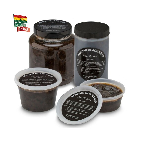 Raw African Black Soap Paste 100% Pure Organic Unrefined - Etsy
