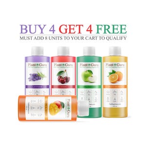 Fragrance Oil 4 oz. Scented Oils For Body Butter, Candle Making, Soap Making, Perfume and Diffuser. Bulk Wholesale - BUY 4 Get 4 FREE