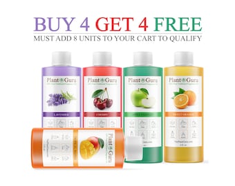 Fragrance Oil 4 oz. Scented Oils For Body Butter, Candle Making, Soap Making, Perfume and Diffuser. Bulk Wholesale - BUY 4 Get 4 FREE