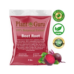 Beet Root Powder 5 lbs. Bulk (Beta vulgaris) Non-GMO, Vegan 100% Natural Food Grade For Food, Juice Bulk