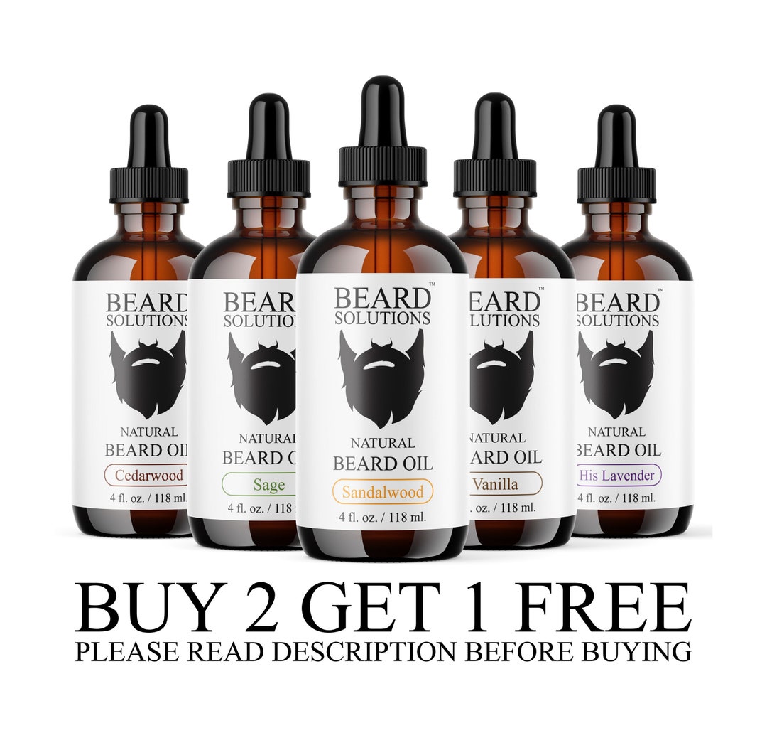 4 Oz Scented Beard Oil Buy 2 Get 1 Free 100 Natural Hair Growth Serum