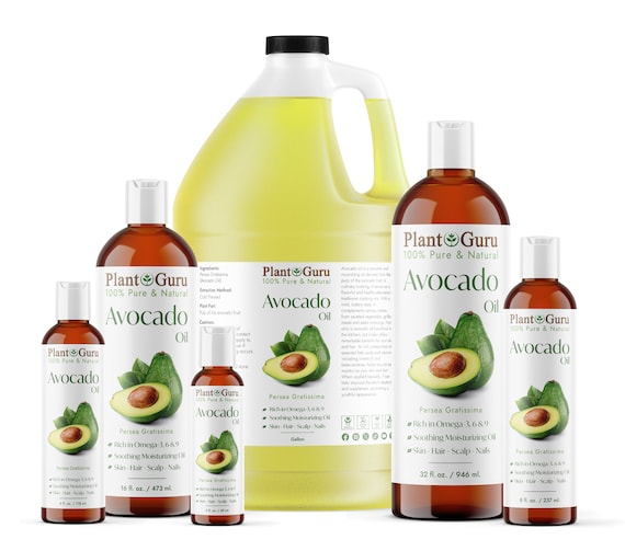 Avocado Oil Cold Pressed 100% Pure Natural Refined Carrier