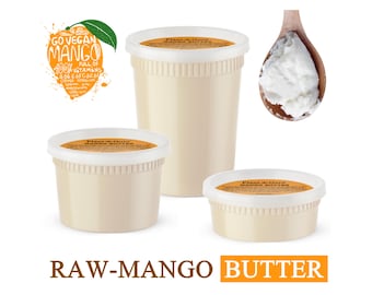 Raw Mango Butter 100% Pure Natural Unrefined Organic Great For Skin, Body, Face, and Hair Growth Bulk Wholesale