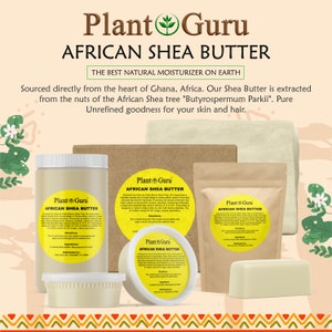 Raw African Shea Butter 5 lbs. Bulk 100% Pure Natural Organic Unrefined Imported From Ghana Skin, Body, Hair Growth Moisturizer image 4