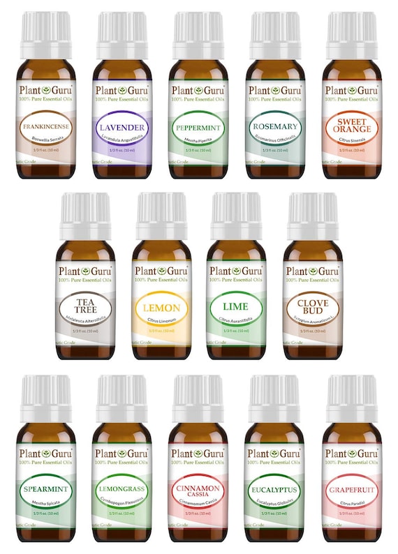 Essential Oils by Pure Essentials 100% Pure Oils kit- Top 6 Aromatherapy  Oils Gift Set-6 Pack, 10ML(Eucalyptus, Lavender, Lemon Grass, Orange