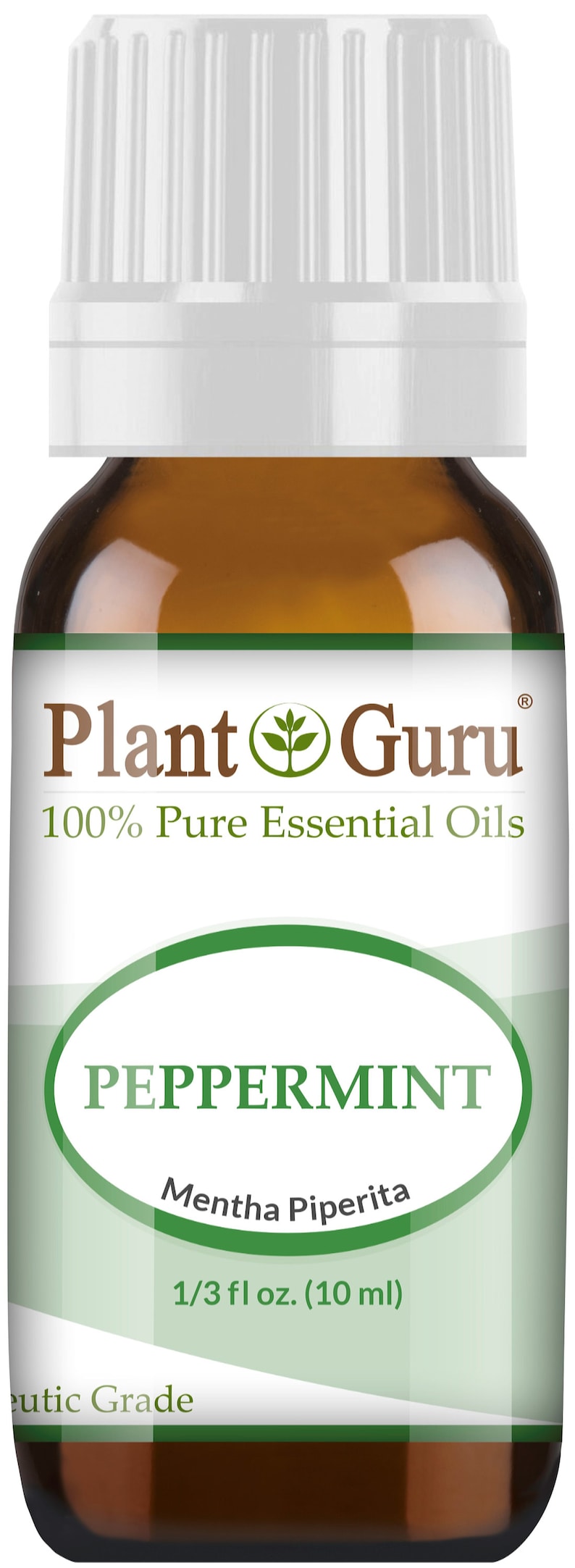 Peppermint Essential Oil 100% Pure Natural Therapeutic Grade, Mentha Piperita, Bulk Wholesale Available For Skin, Soap, Candle and Diffuser 10 ml. / .33 fl oz.