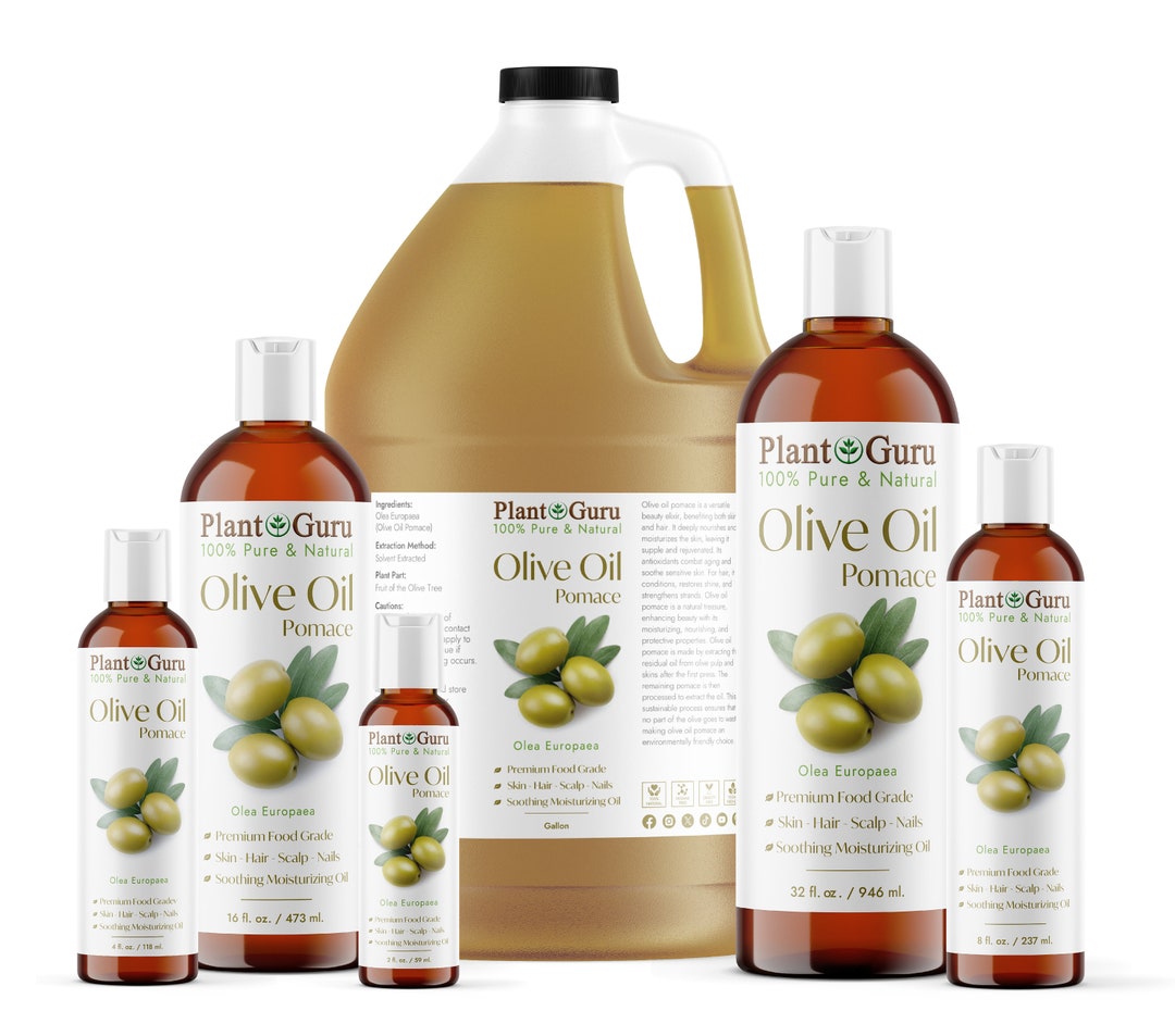 Olive Oil Pomace 100 Pure Natural Carrier for Skin, Hair, Face