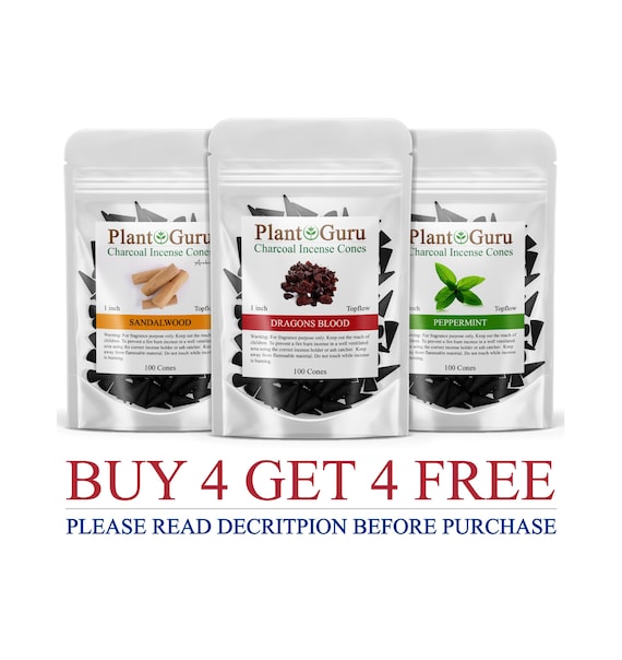 100 Charcoal Incense Cones 1" TOPFLOW Bulk Pack - Huge Variety - Handmade With Premium Fragrance Oils - Wholesale Lot - Buy 4 Get 4 Free