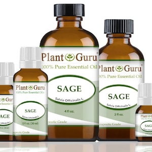Sage Essential Oil 100% Pure Natural Therapeutic Grade, Salvia Officinalis, Bulk Wholesale Available For Skin, Soap, Candle and Diffuser